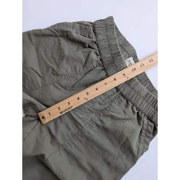 PACT Organic Cotton Hemp Pull On Khaki Green Cropped Pant Size XS Nature Outdoor - Picture 9 of 11
